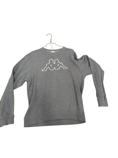 Kappa Grey Sweatshirt with Logo - Size Medium