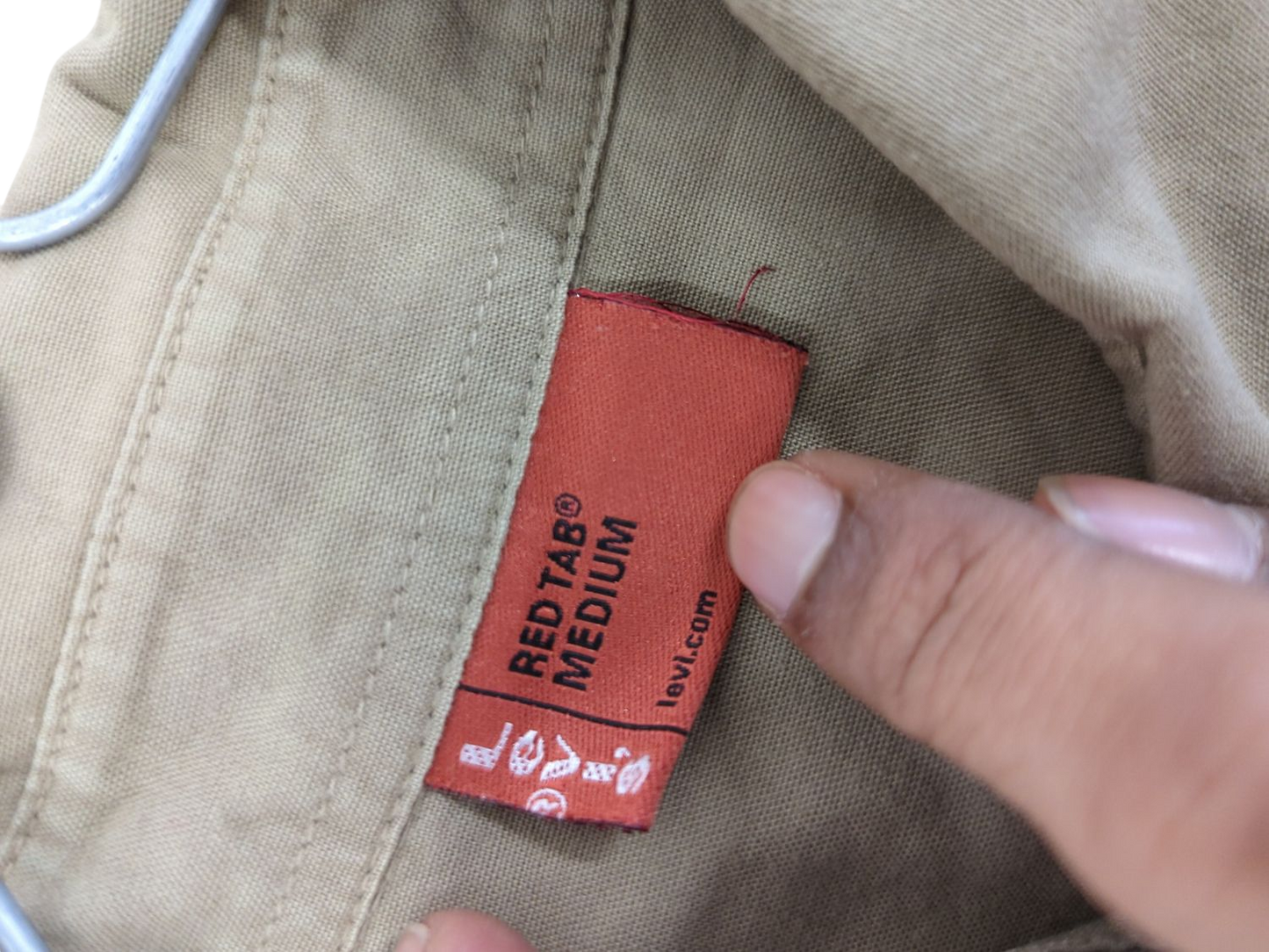 Levi's Red Tab Medium Beige Button-Down Shirt