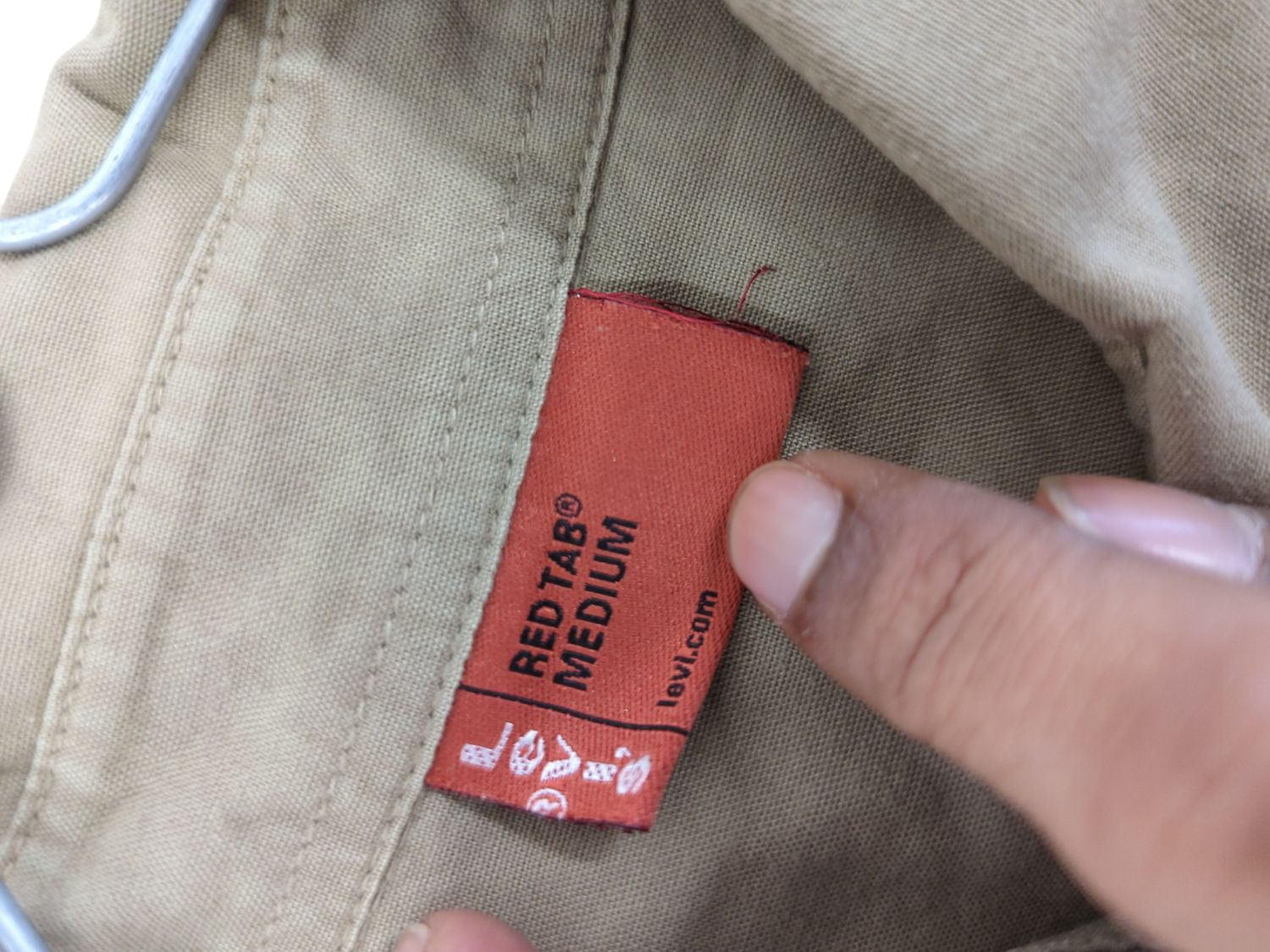 Levi's Red Tab Medium Beige Button-Down Shirt