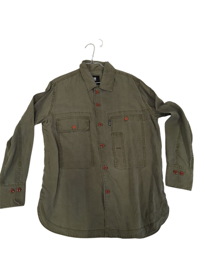 G-Star RAW Olive Green Button-Down Shirt - Size M