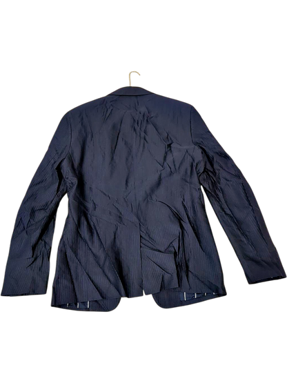 Emporio Armani Navy Pinstripe Blazer - Size 48 - Made in Italy