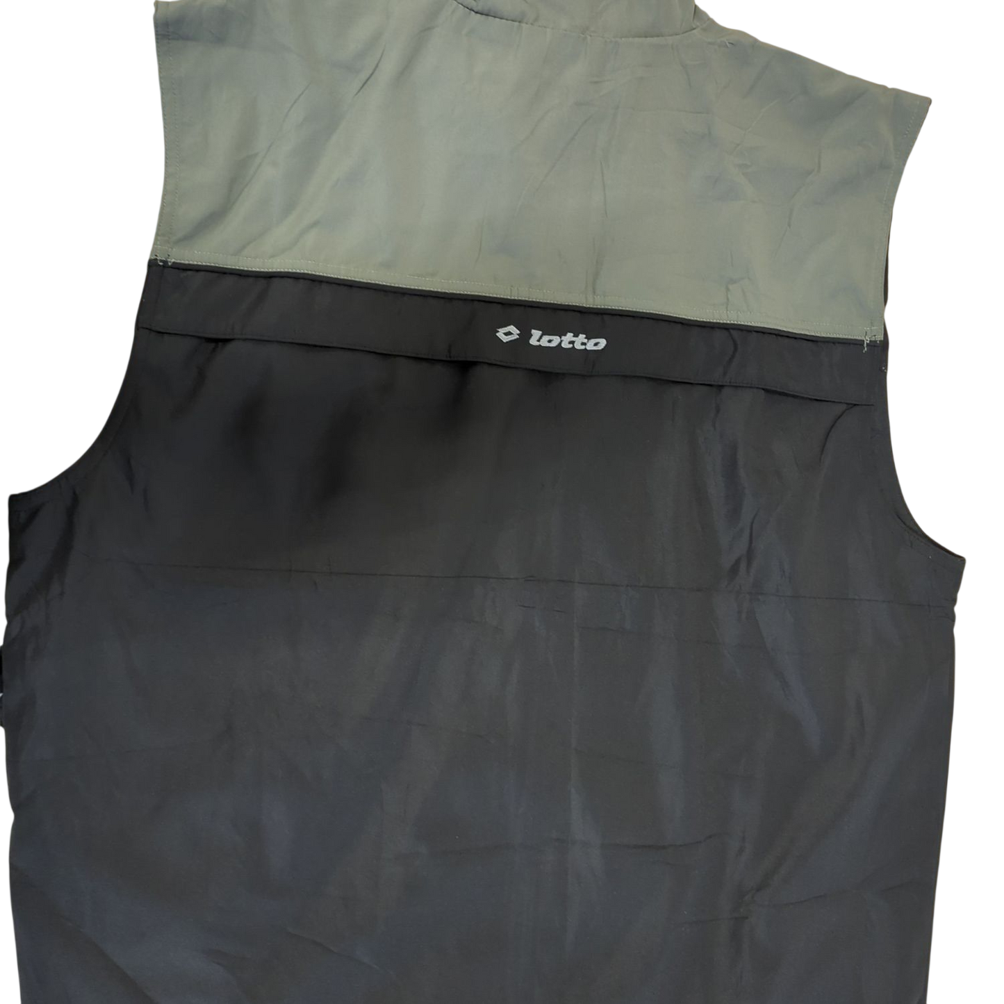 Lotto Black and Grey Windbreaker Jacket - Size XXL