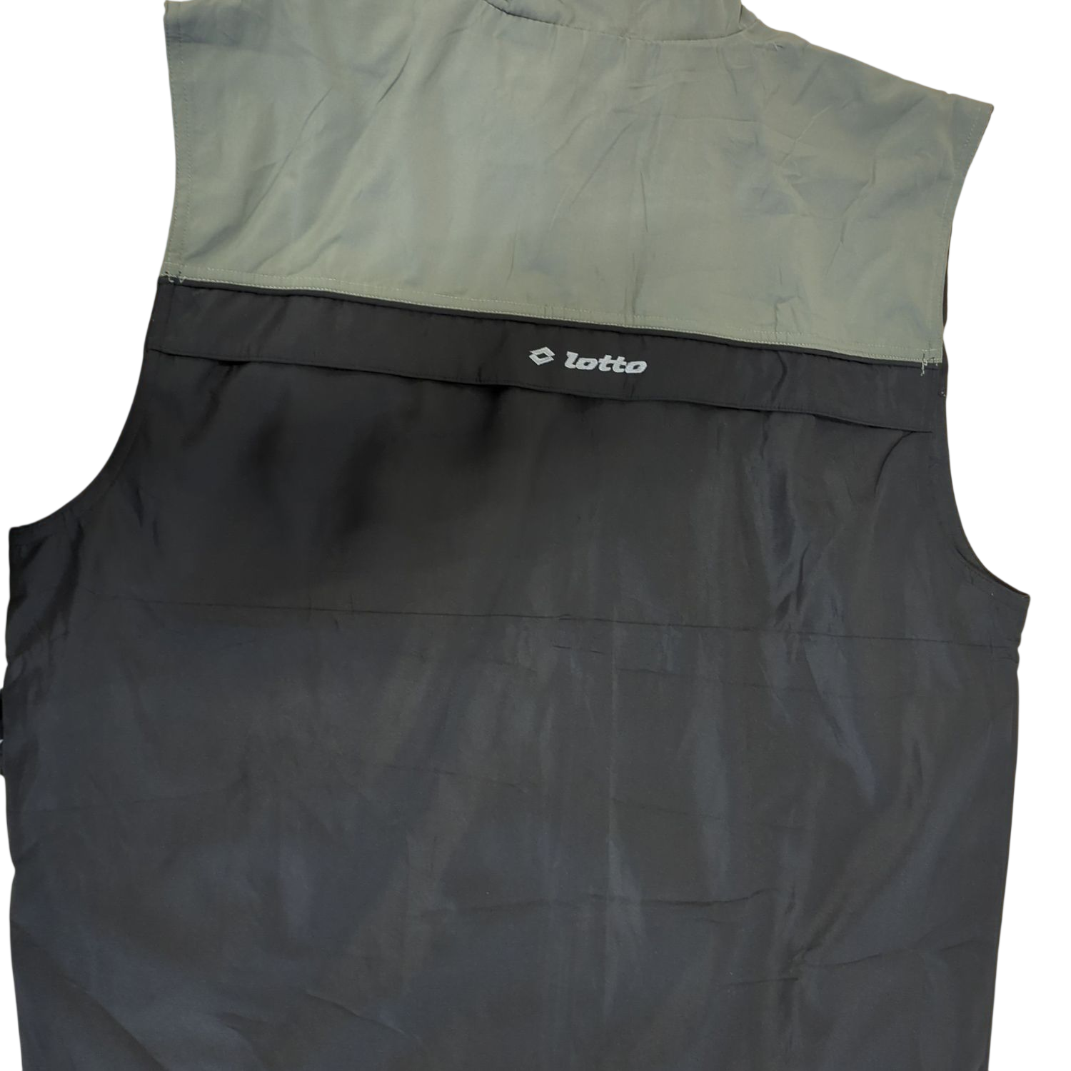 Lotto Black and Grey Windbreaker Jacket - Size XXL