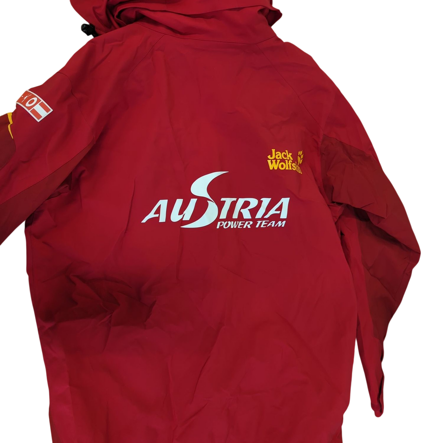 Jack Wolfskin Austria Power Team Red Windbreaker Jacket - Size M