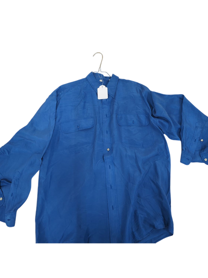 Henry Cotton's Blue Button-Down Shirt - Size 41/42