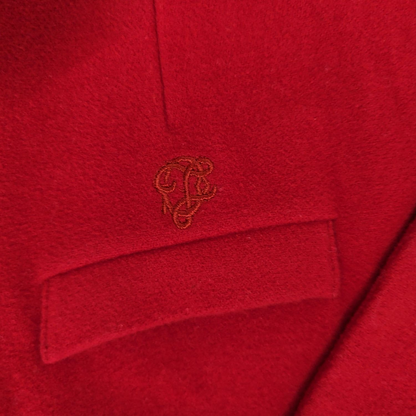 Les Copains Junior Red Wool Pea Coat - Size 16