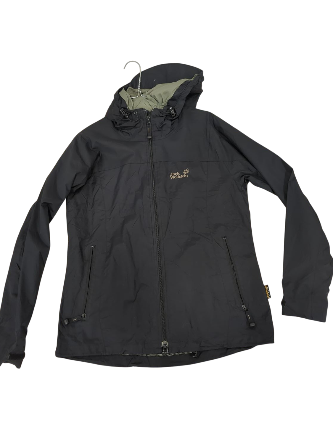 Jack Wolfskin Black Windbreaker Jacket - Size M