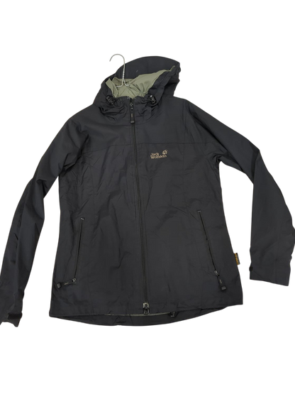 Jack Wolfskin Black Windbreaker Jacket - Size M