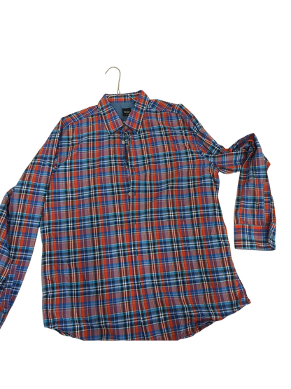 BOSS Hugo Boss Plaid Button-Down Shirt - Size 2XL