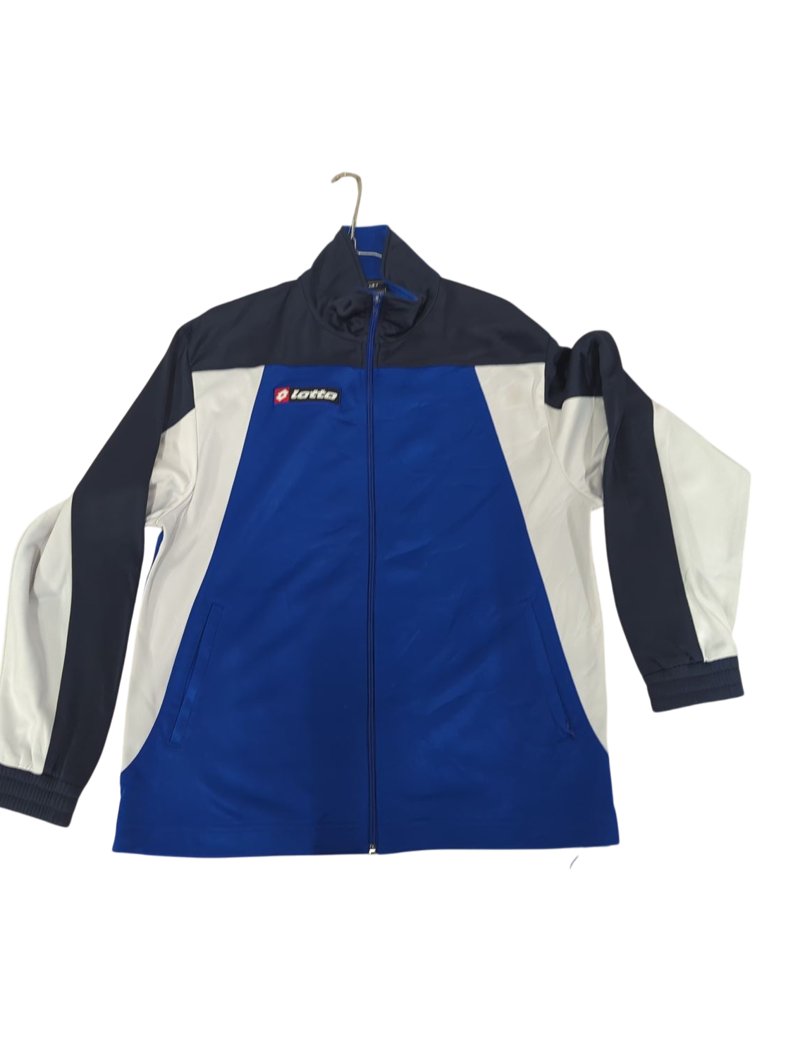 Lotto Men's Blue and Navy Windbreaker Jacket - Size M