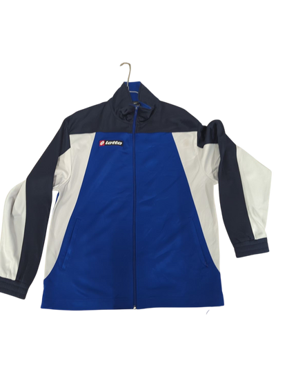 Lotto Men's Blue and Navy Windbreaker Jacket - Size M