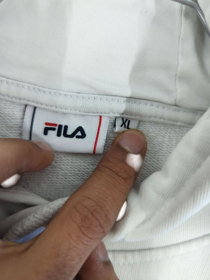 FILA White Pullover Hoodie - Size XL