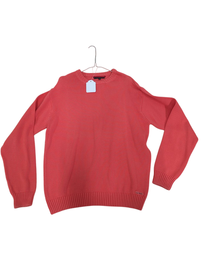 Guess Collection Coral Red Knit Sweater - Size L
