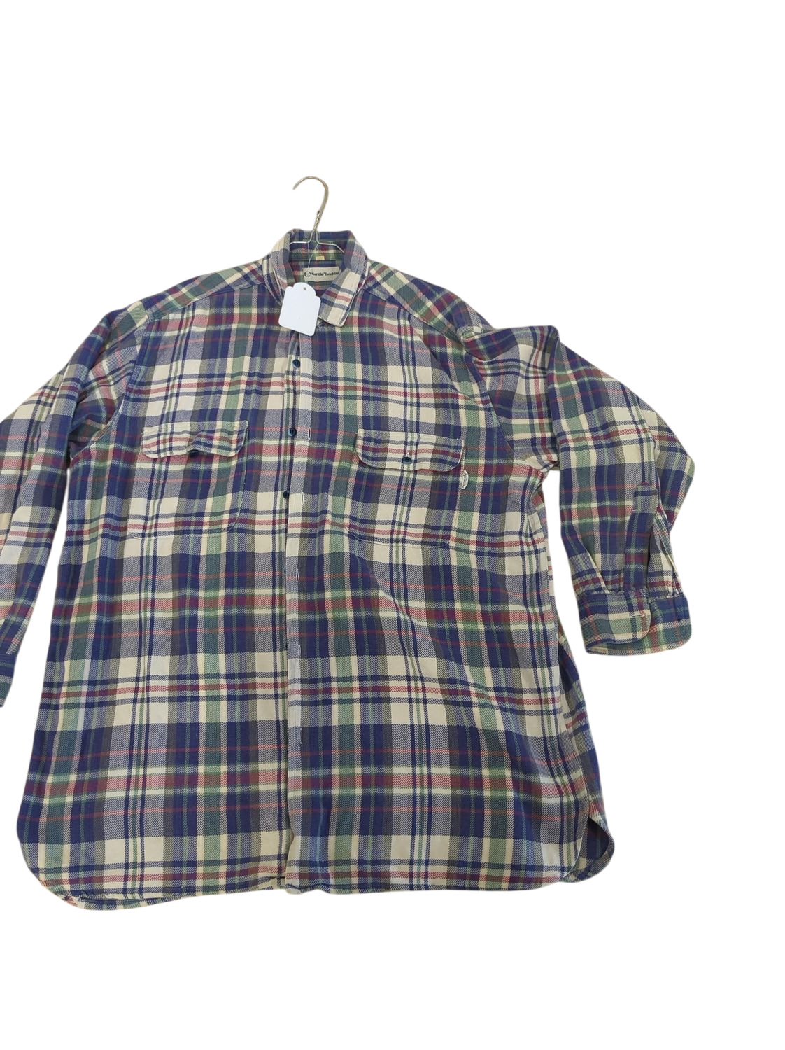 Plaid Button-Down Flannel Shirt - Long Sleeve