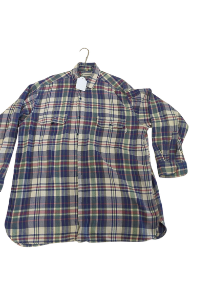 Plaid Button-Down Flannel Shirt - Long Sleeve