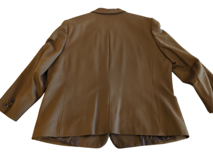 Burberrys Brown Wool Blend Blazer - Classic Tailored Jacket