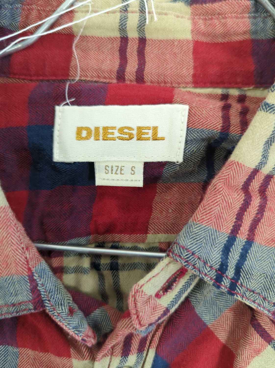 Diesel Plaid Button-Down Shirt - Size S