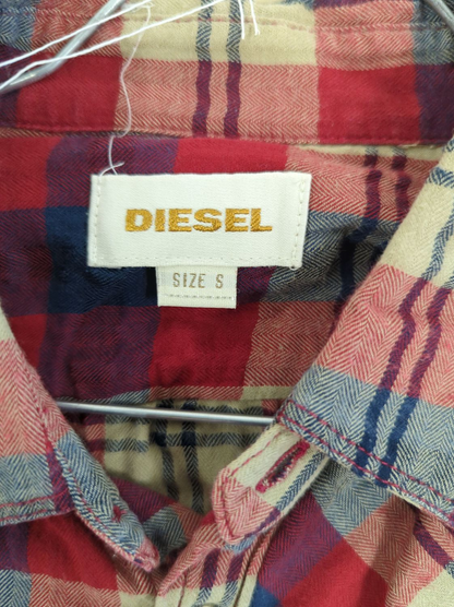 Diesel Plaid Button-Down Shirt - Size S