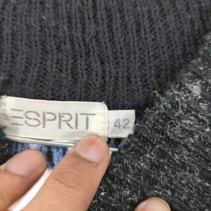 ESPRIT Patterned Wool Sweater - Size 42