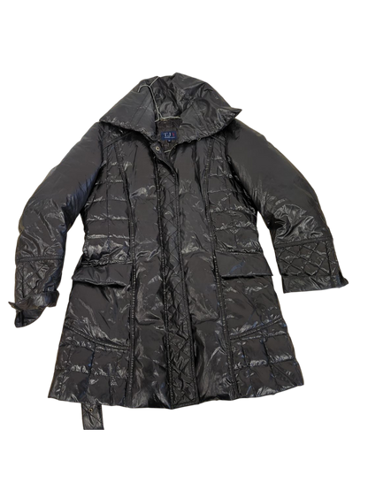 Trussardi Black Quilted Parka Jacket - Size 46