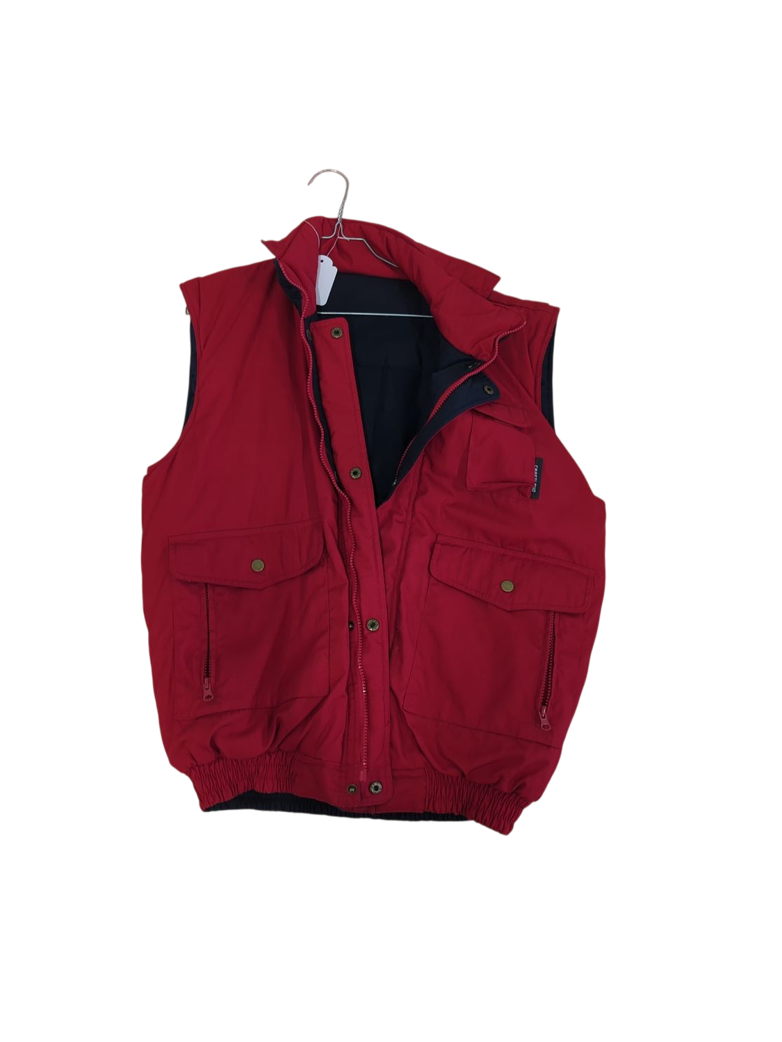 Red Carretland Windbreaker Jacket with Black Interior