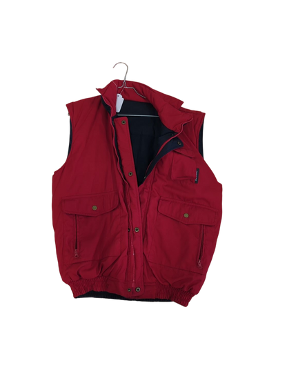 Red Carretland Windbreaker Jacket with Black Interior