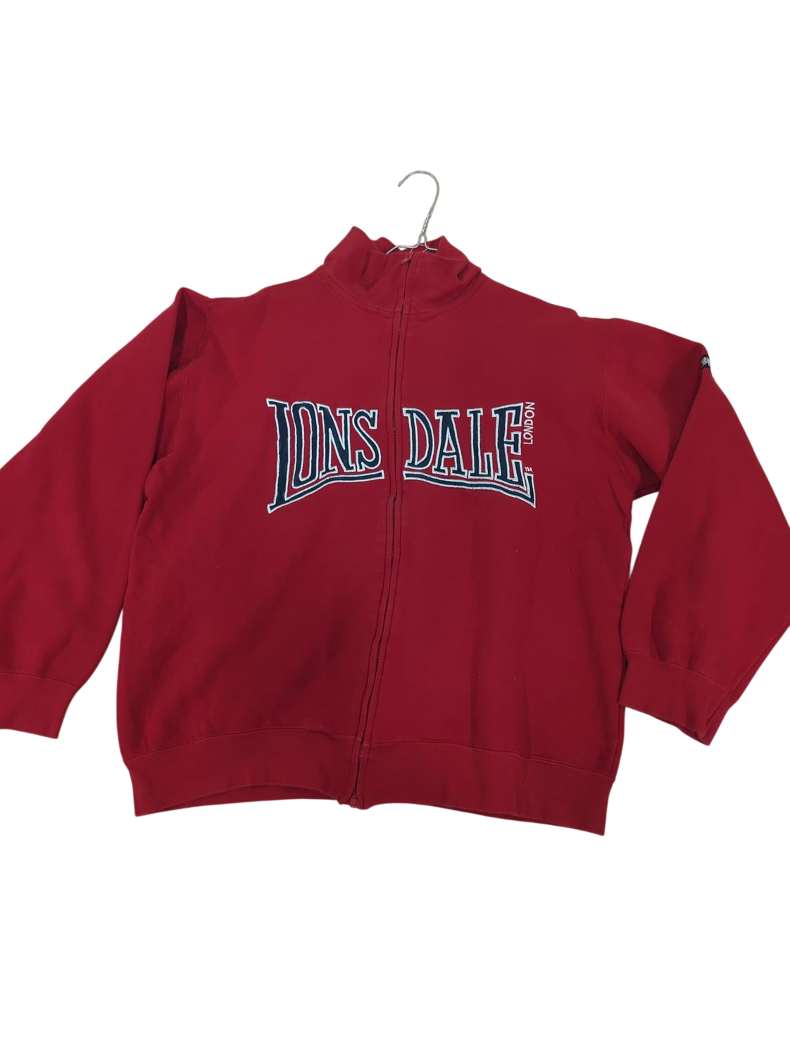 Lonsdale London Red Zip Jacket - Size XL