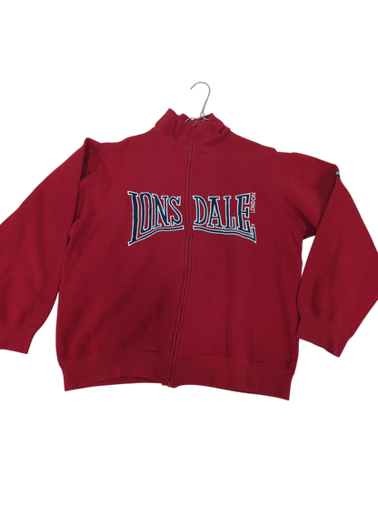 Lonsdale London Red Zip Jacket - Size XL