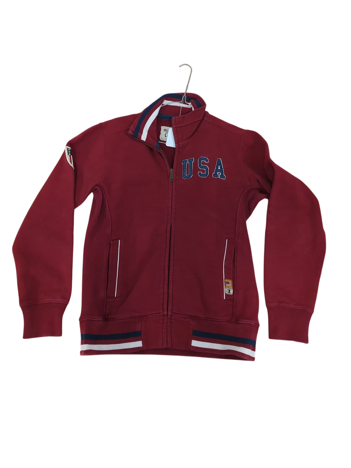 Vintage Champion USA Red Zip-Up Jacket - Original 1919 Label