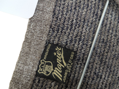 Vintage Maglificio D'oro Grey Patterned Wool Sweater