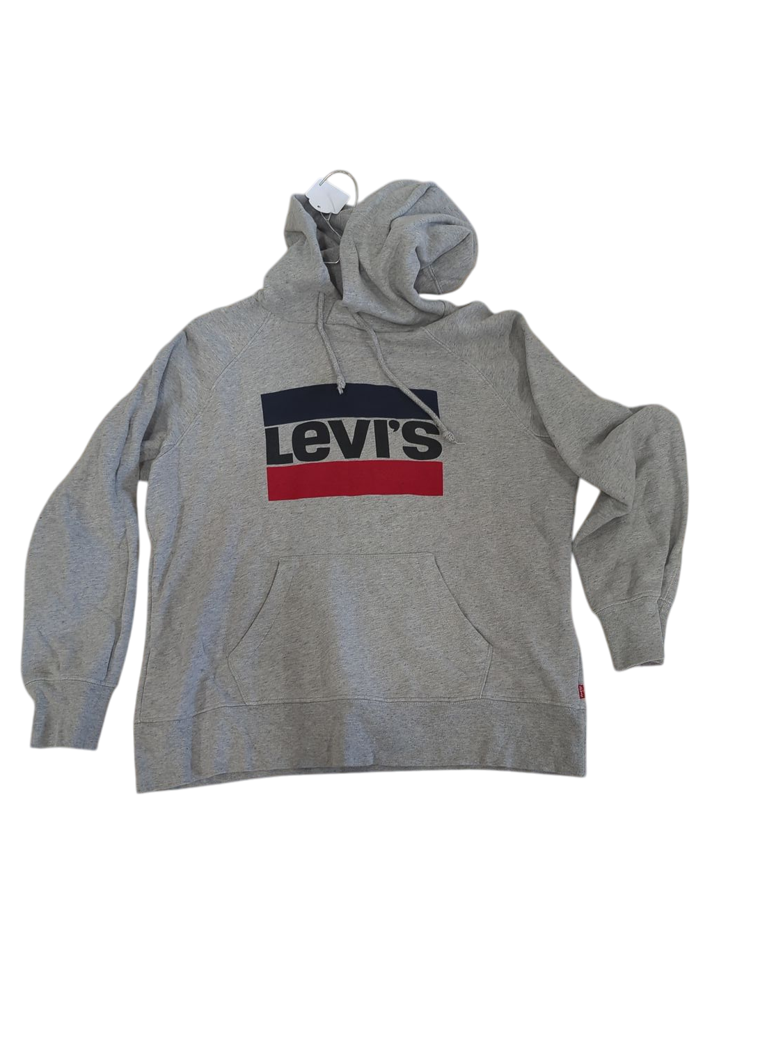 Levi's Grey Hoodie with Logo - Size S