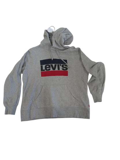 Levi's Grey Hoodie with Logo - Size S