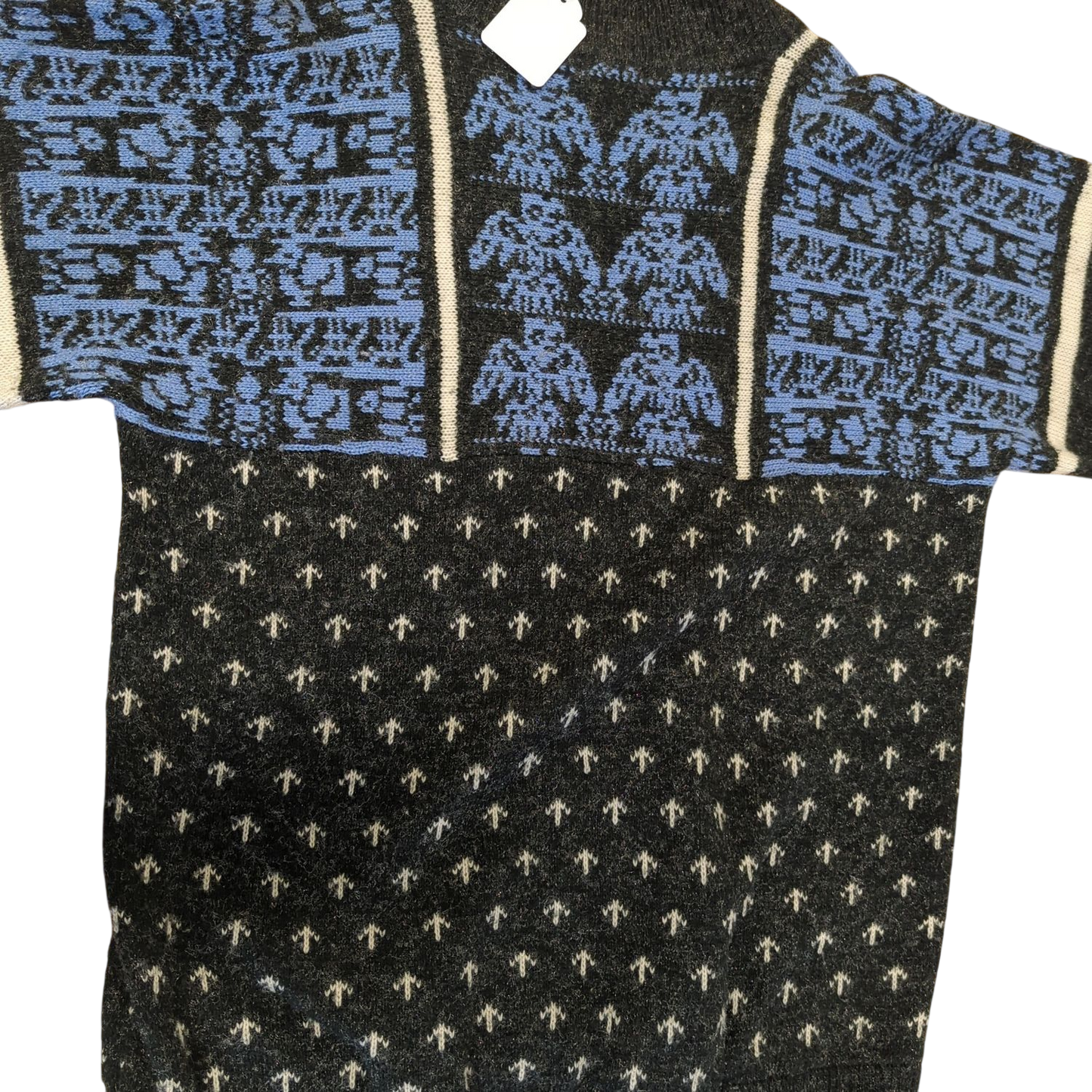 ESPRIT Patterned Wool Sweater - Size 42