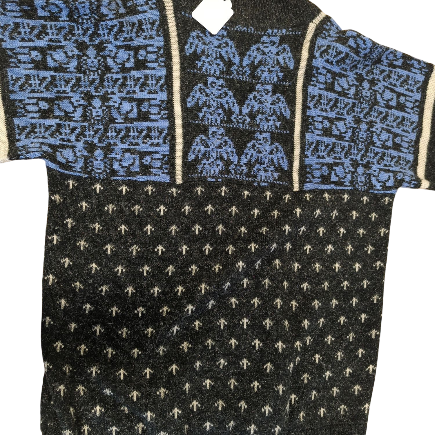 ESPRIT Patterned Wool Sweater - Size 42