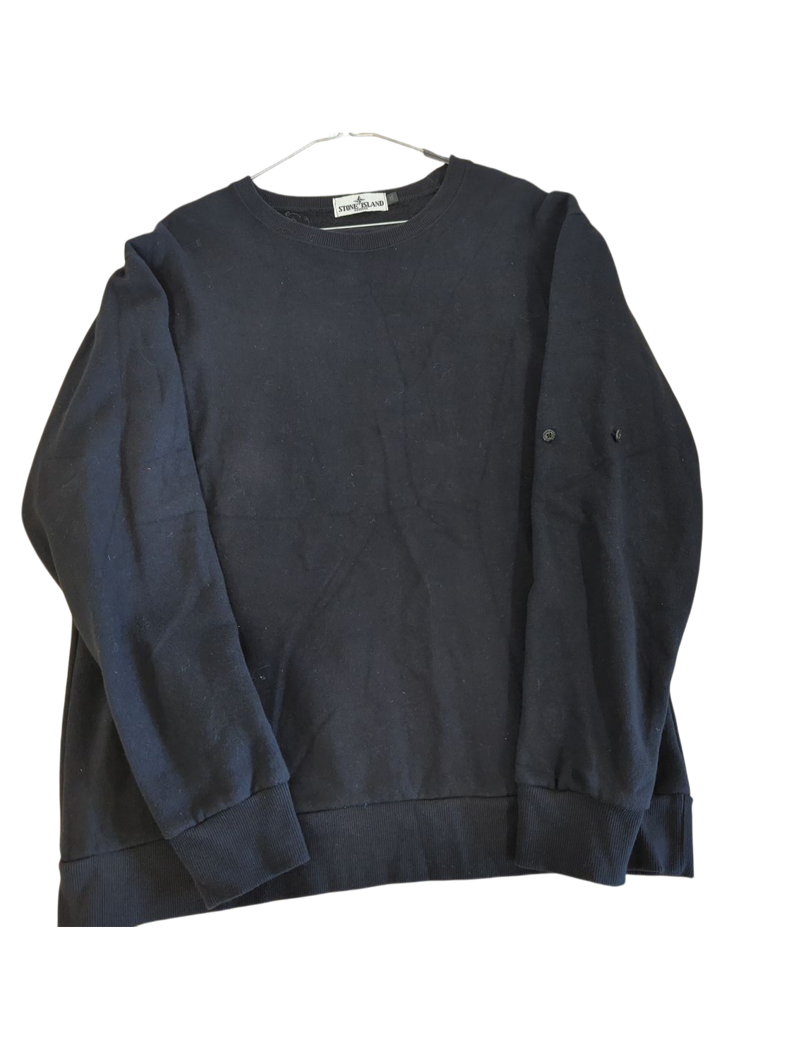 Stone Island Navy Crew Neck Sweatshirt - Size XXL