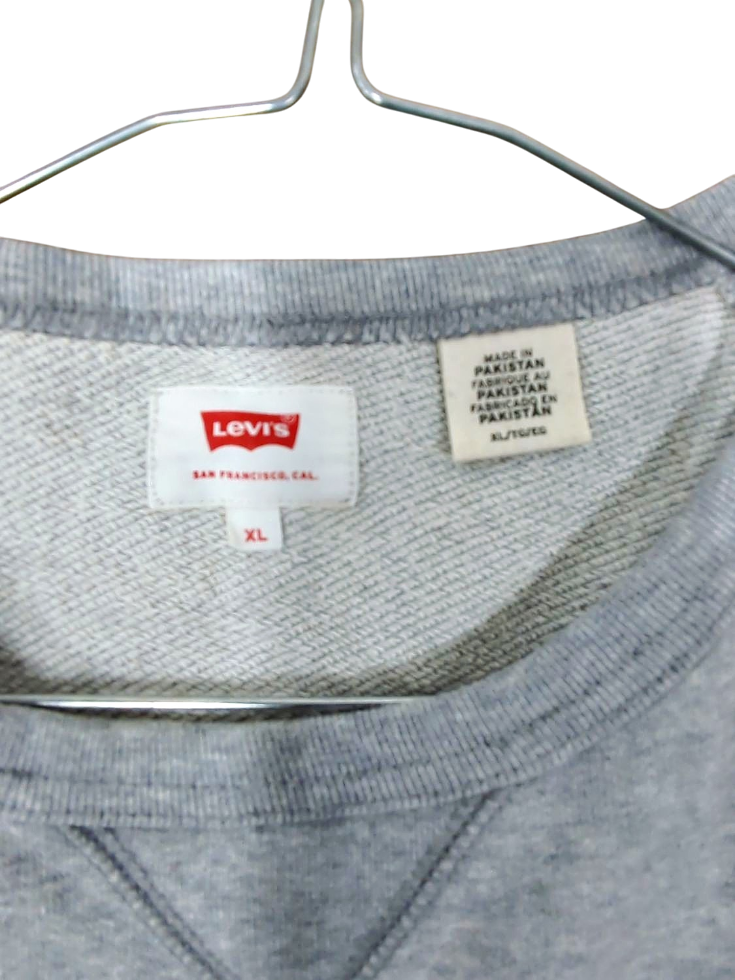 Levi's Grey Crewneck Sweatshirt - Size XL