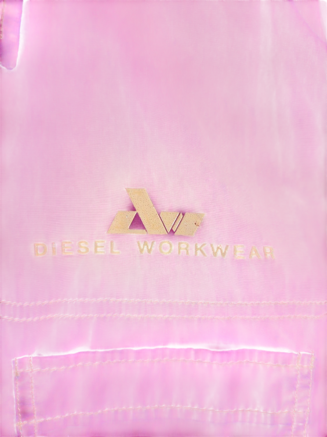 Diesel Workwear Red Button-Up Shirt - Size L