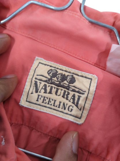 Pink Natural Selection Button-Down Shirt with Decorative Embroidery
