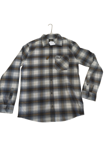 Jack Wolfskin Plaid Button-Down Shirt - Size S
