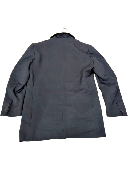 Ettore Pancaldi Black Wool Blend Coat - Size 52