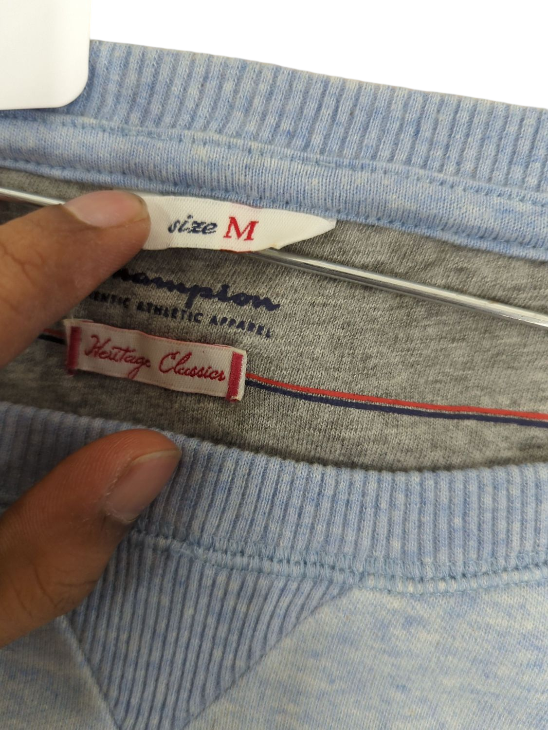 Champion Light Blue Sweatshirt - Size M