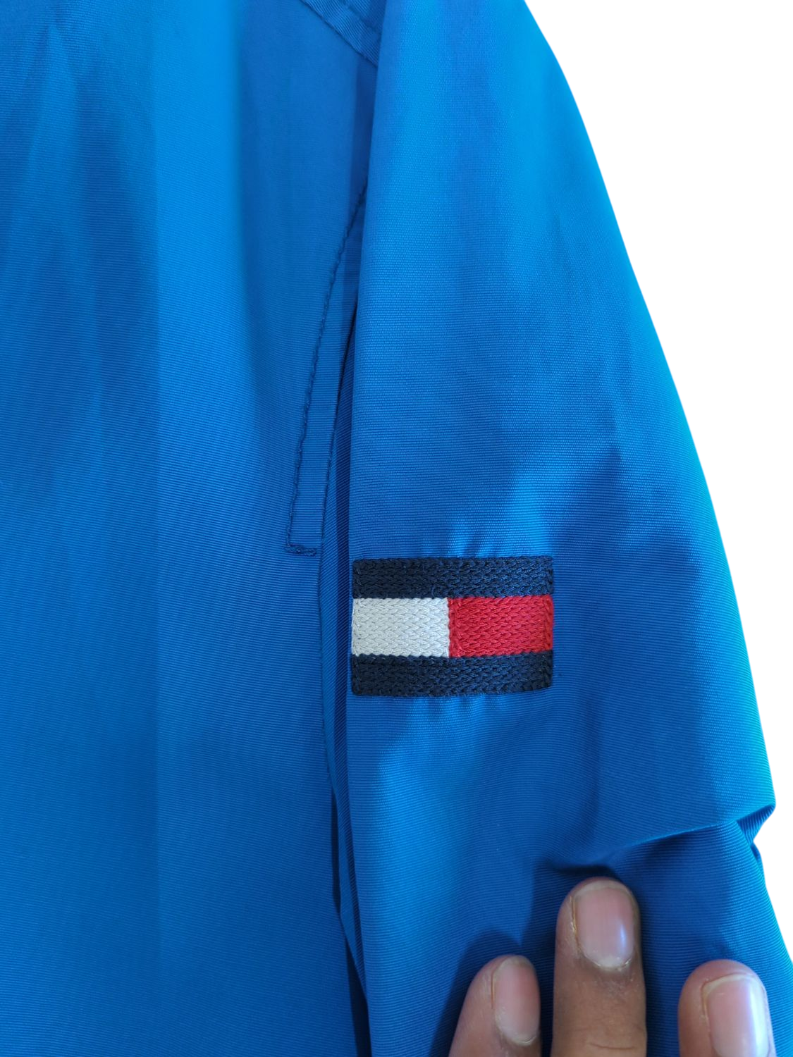 Tommy Hilfiger Blue Windbreaker Jacket - Size S/P