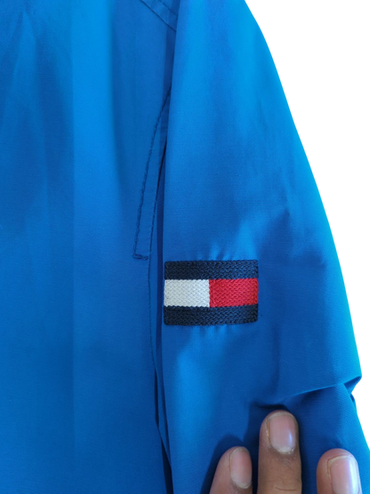 Tommy Hilfiger Blue Windbreaker Jacket - Size S/P