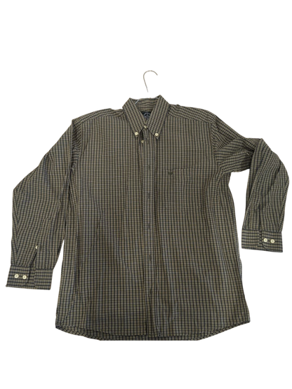 Dockers Green Plaid Button-Down Shirt - Size M