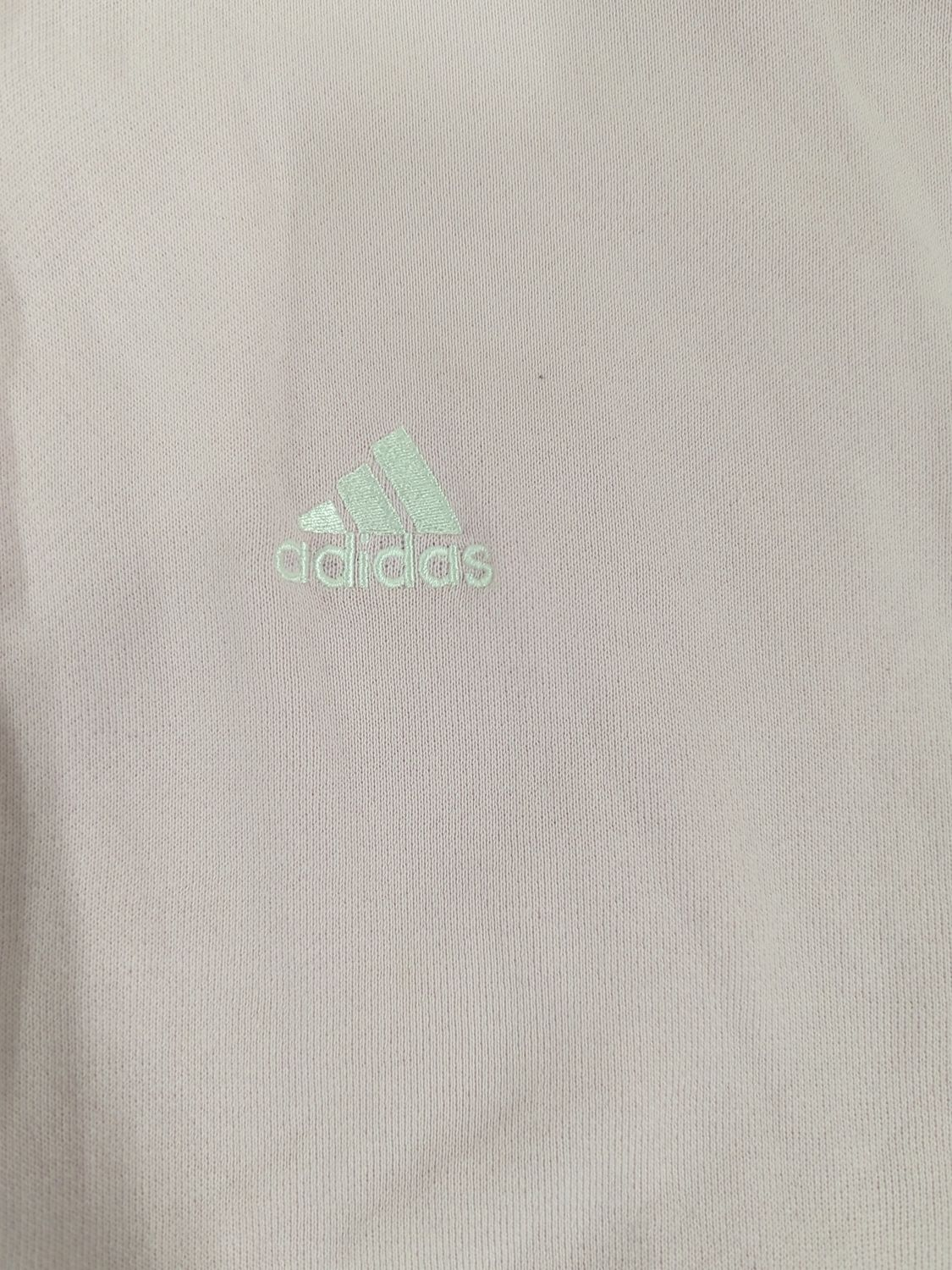 Adidas Pink Bomber Jacket with White Stripes - Size XL