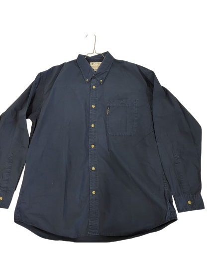 Columbia Sportswear Navy Button-Down Shirt - 100% Cotton