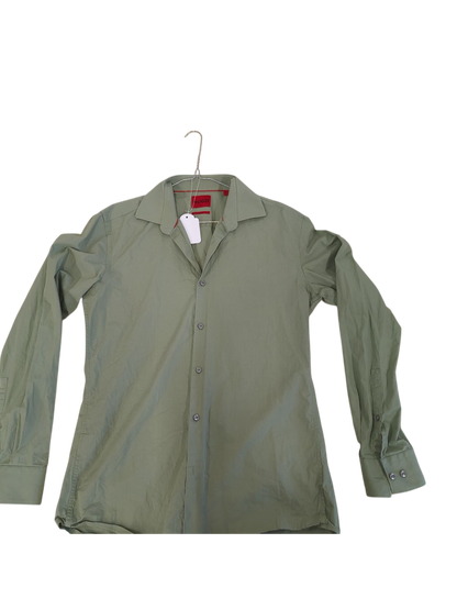 HUGO BOSS Slim Fit Button-Down Shirt - Size 39/15.5 - Sage Green