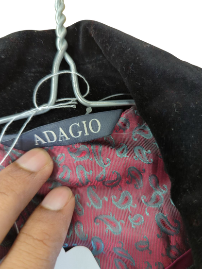 ADAGIO Grey Patterned Blazer Jacket