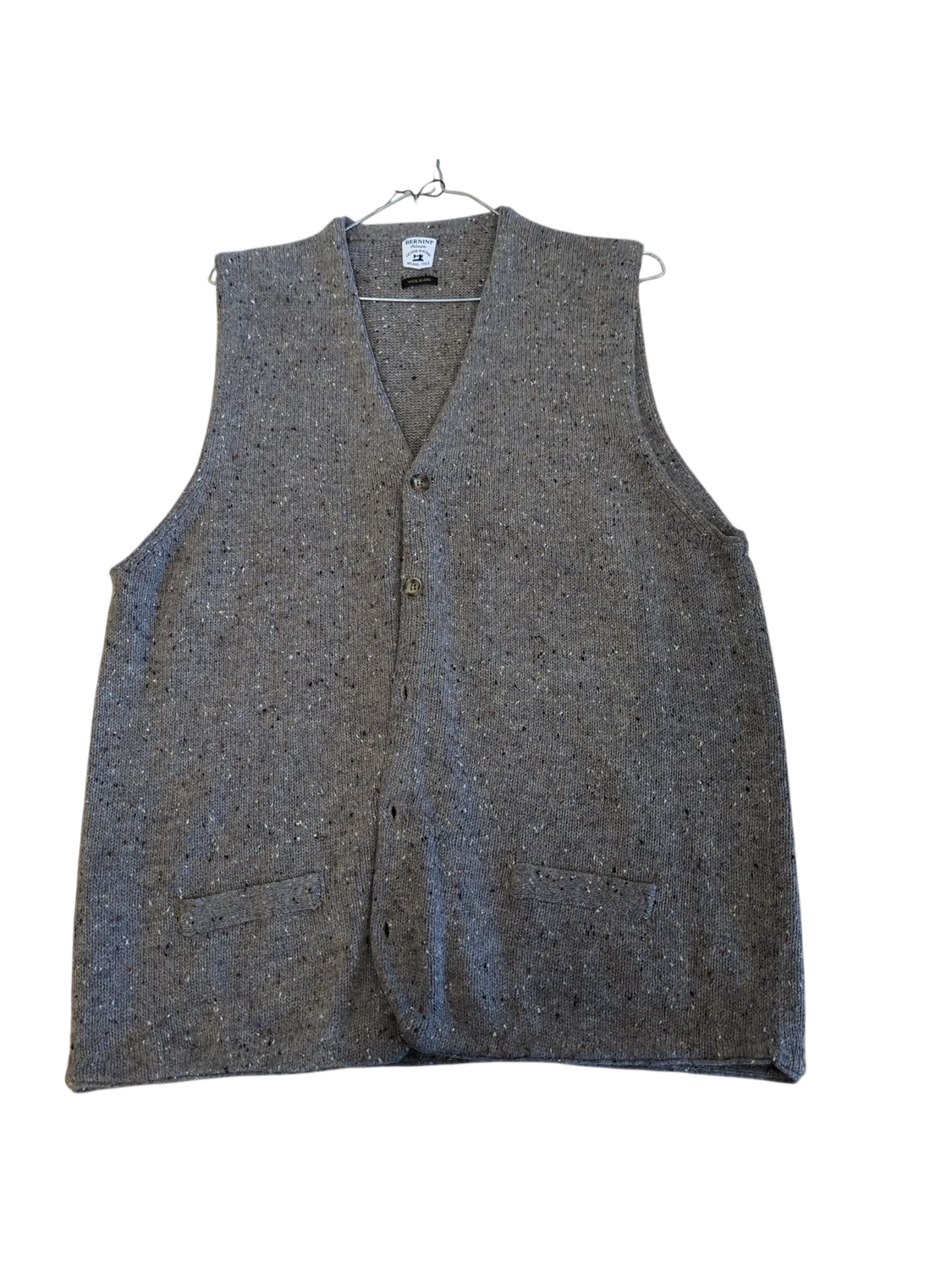 Bernini Milano Grey Wool Blend Vest - Italian Exclusive Selection