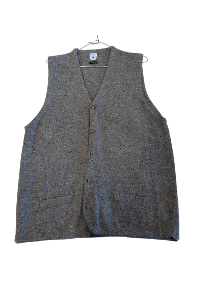 Bernini Milano Grey Wool Blend Vest - Italian Exclusive Selection